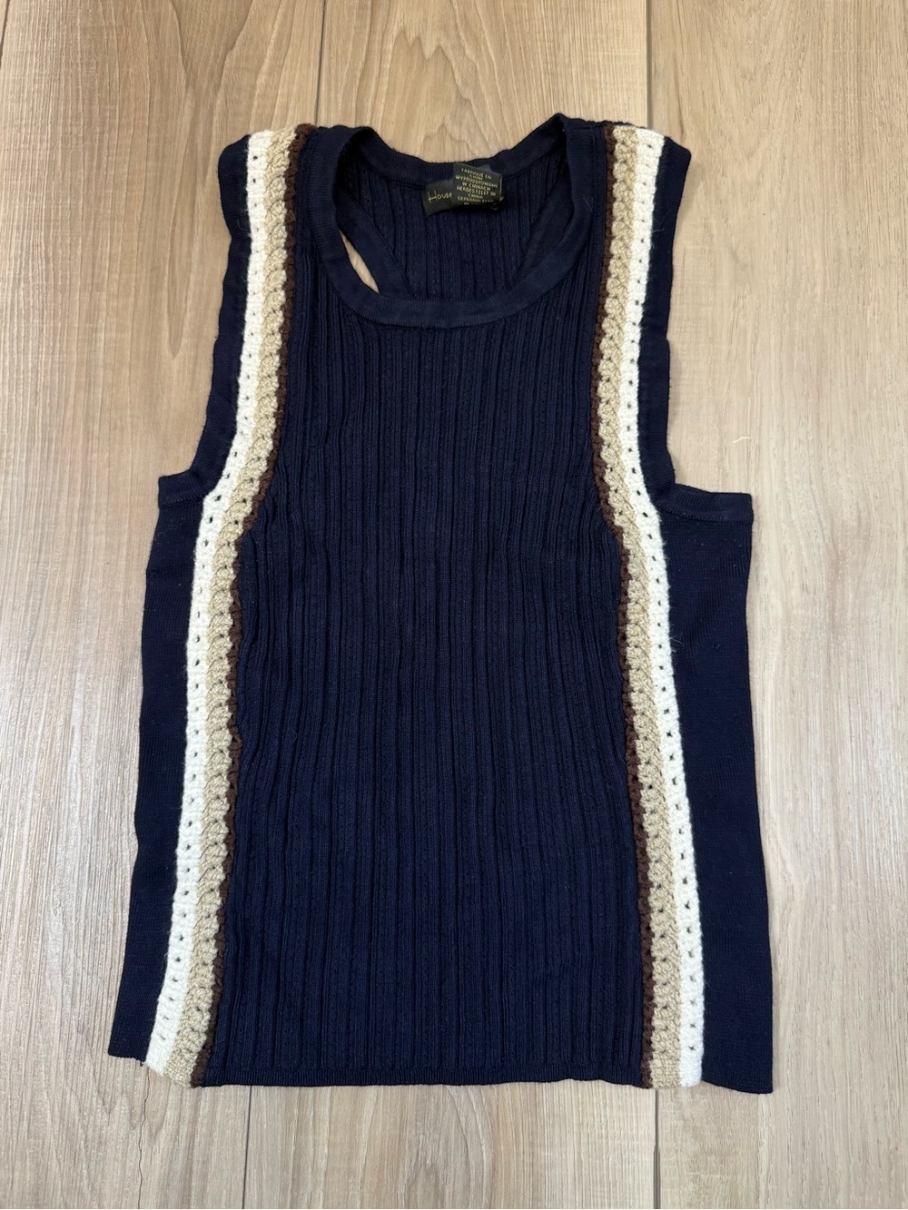 House of Harlow 1960 sleeveless knit top Color Block Knit Tank Top Size S